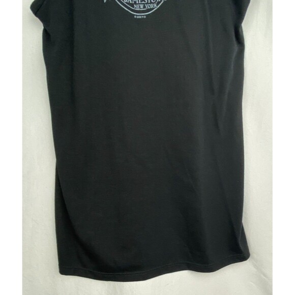 NWT Harley Davidson Tank Top Womens XS Black Blue Meshed Up Graphic Bling Mesh - Picture 10 of 11